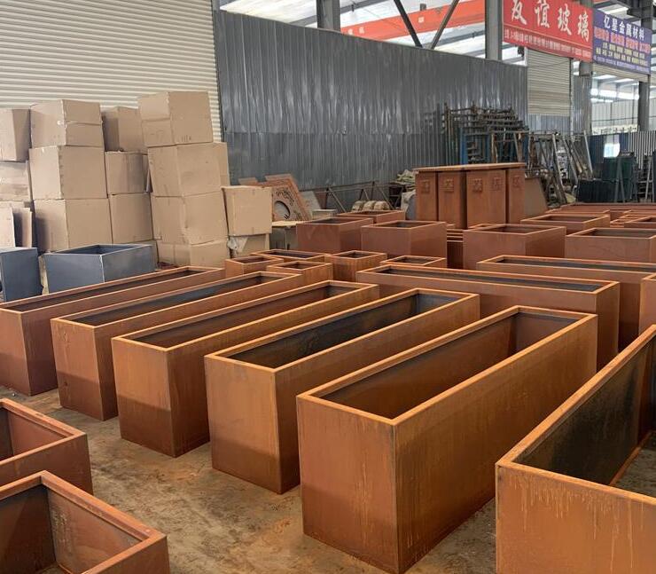 天心耐候钢板花箱