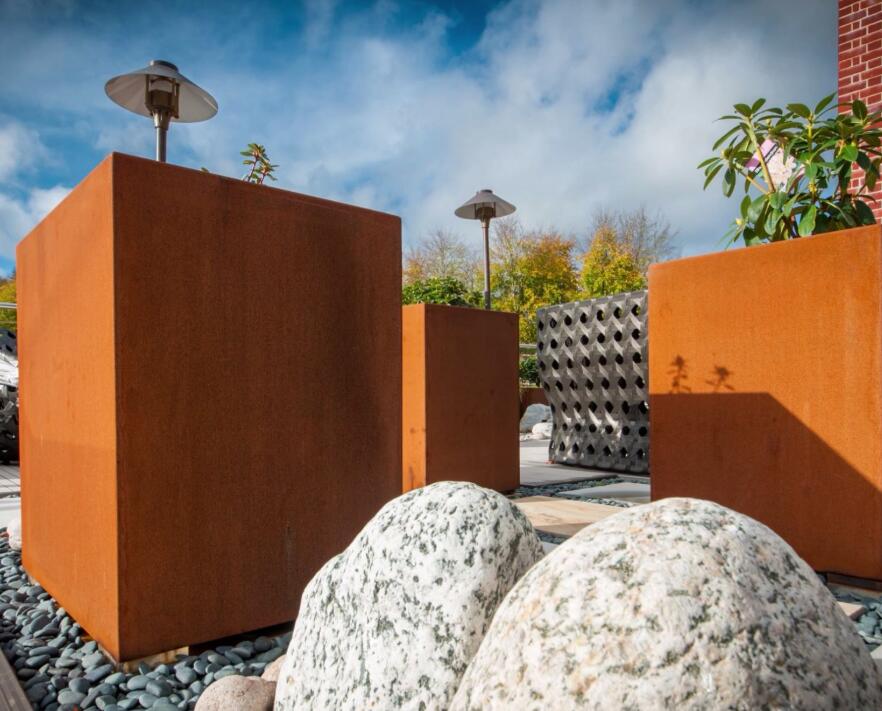 天心锈钢板花箱